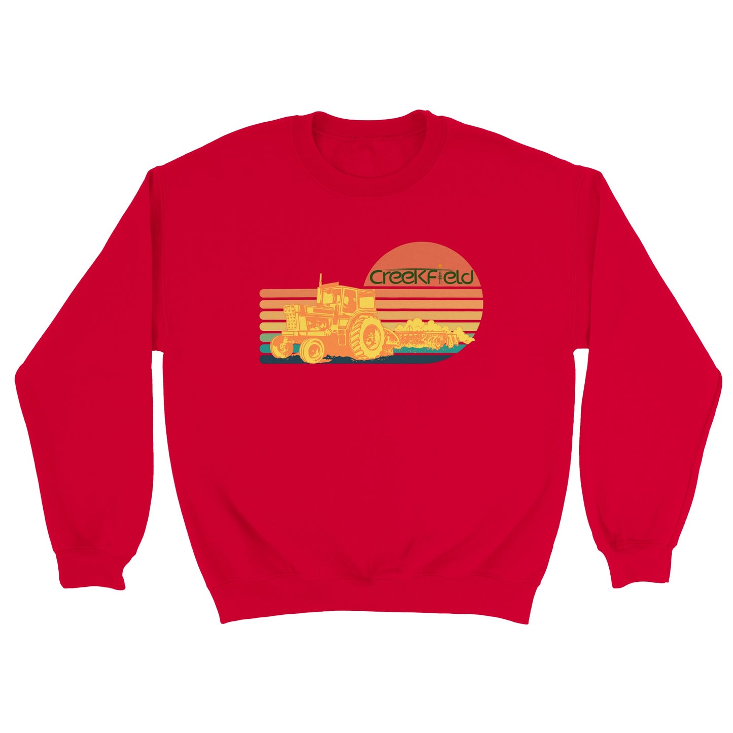 Retro Sunset Classic Unisex Crewneck Sweatshirt