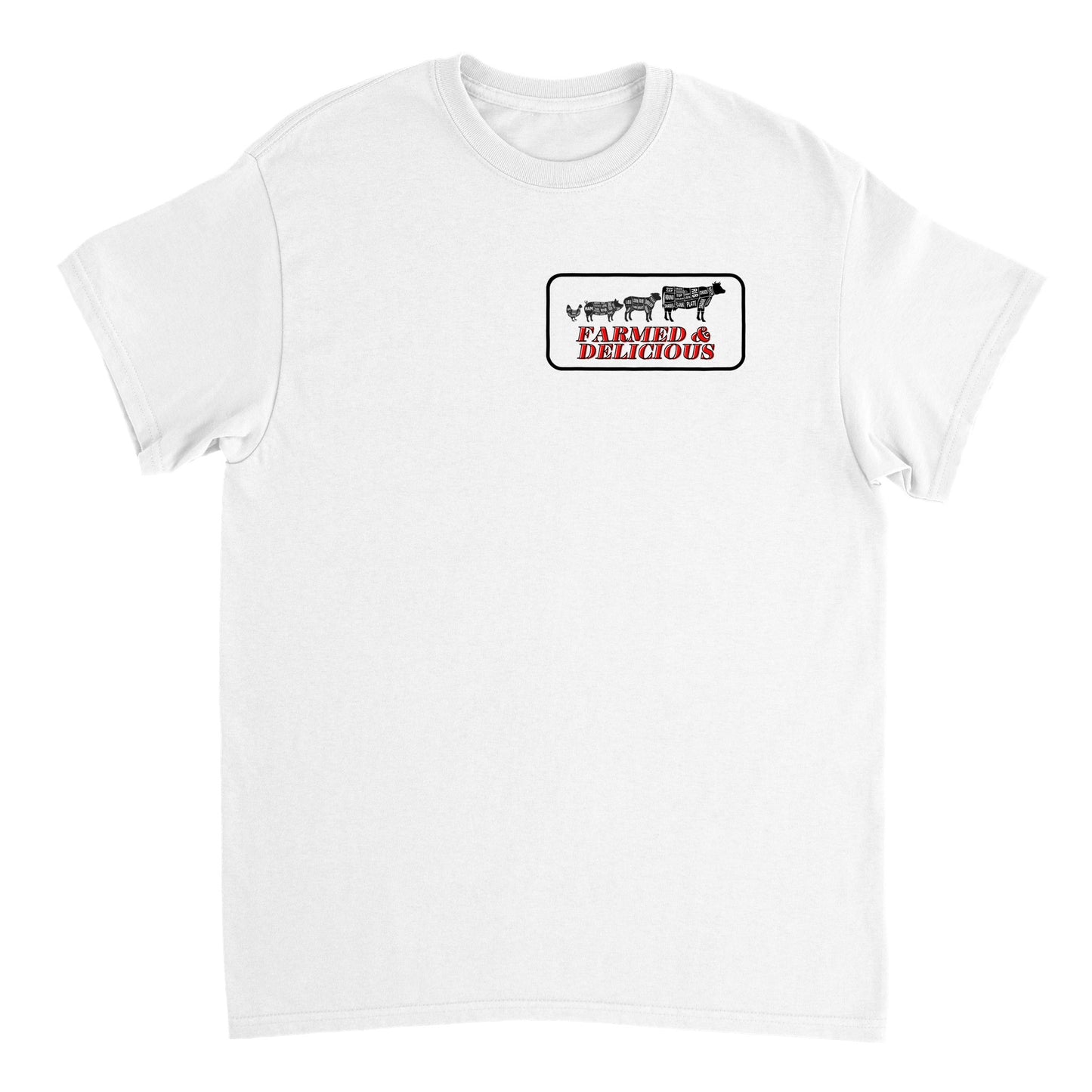 Farmed & Delicious Heavyweight Unisex Crewneck T-shirt