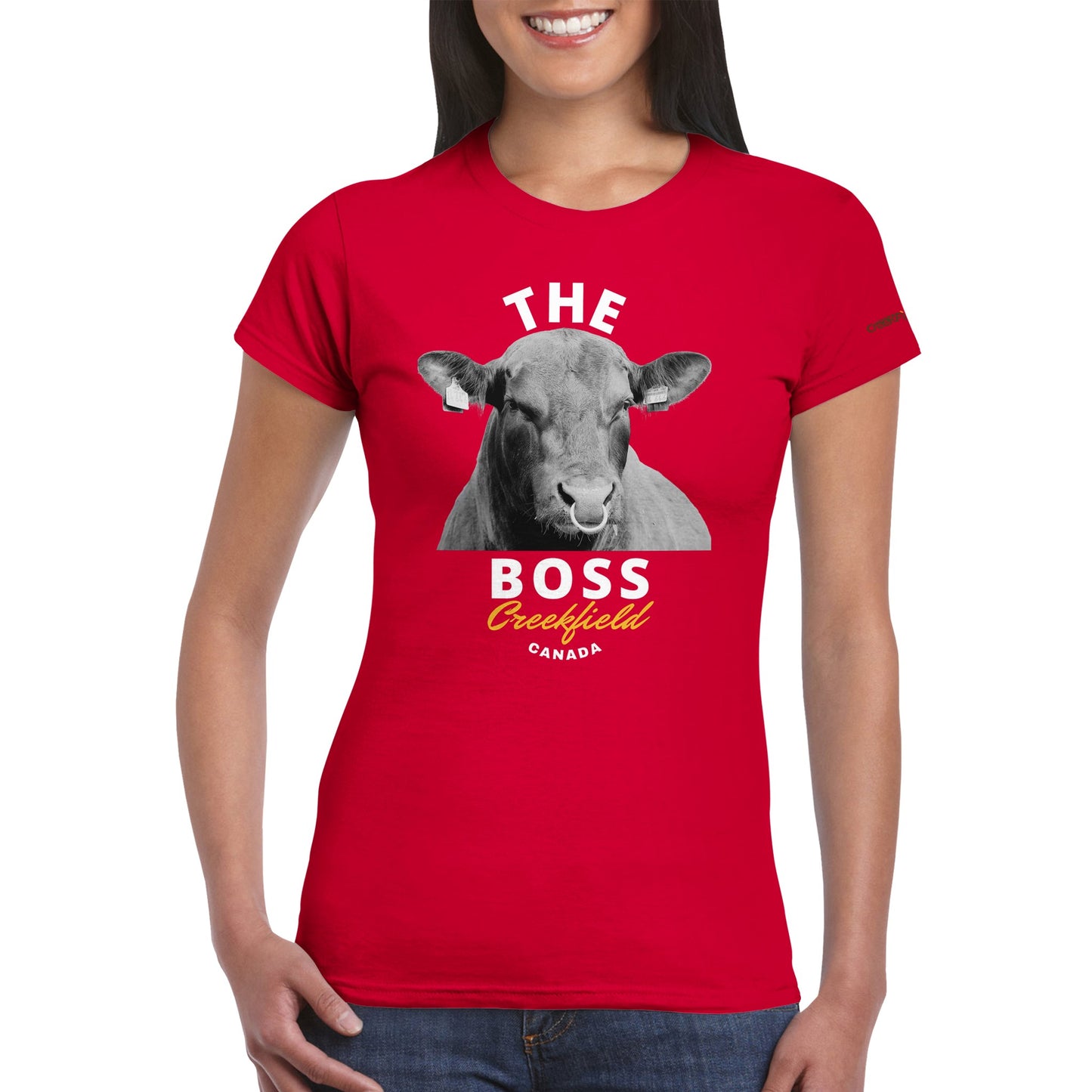 THE BOSS Classic Womens Crewneck T-shirt