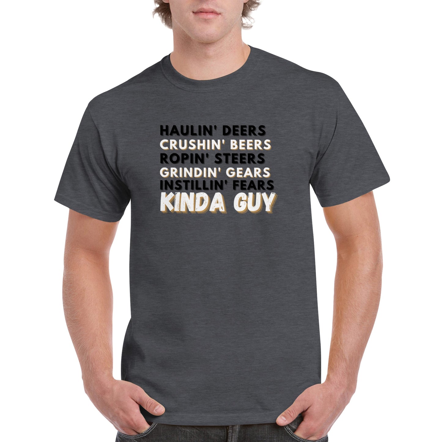 Kinda Guy Heavyweight Unisex Crewneck T-shirt