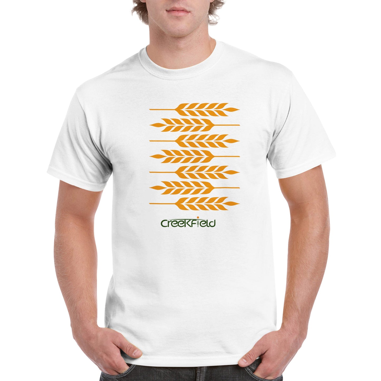 Horizontal Heavyweight Unisex Crewneck T-shirt