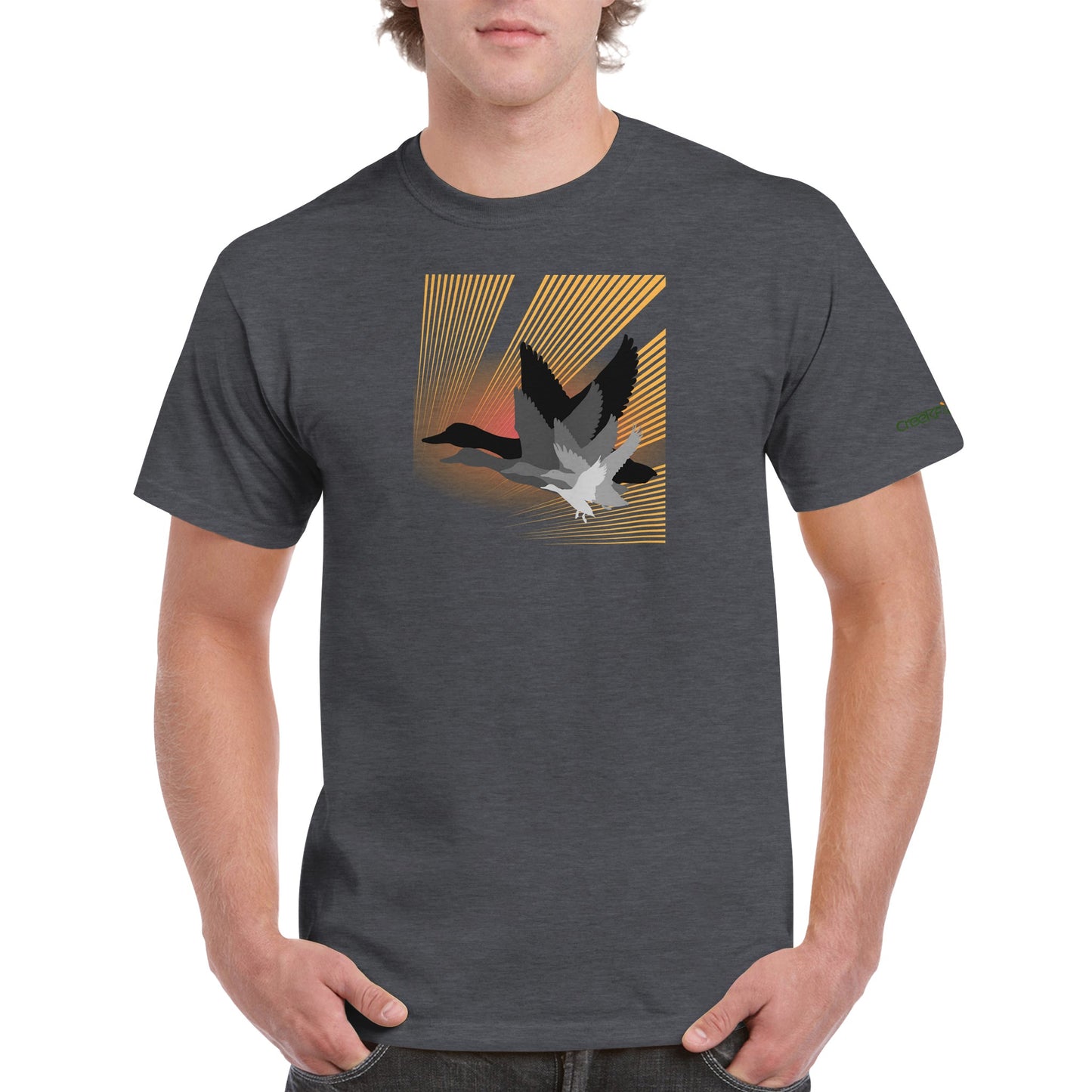 Ducks Layered Heavyweight Unisex Crewneck T-shirt