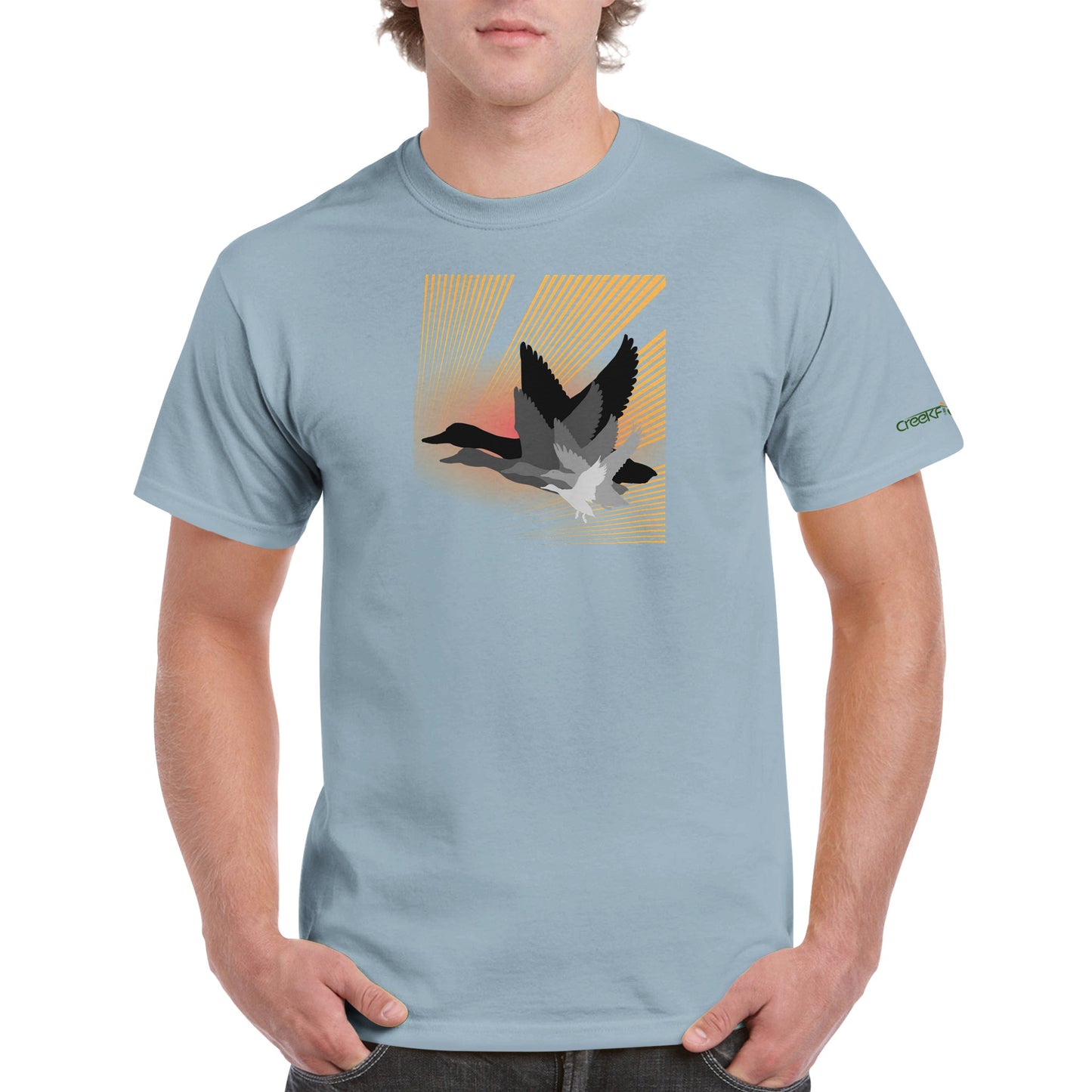 Ducks Layered Heavyweight Unisex Crewneck T-shirt