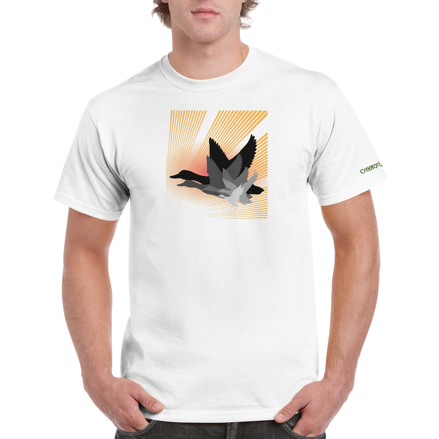 Ducks Layered Heavyweight Unisex Crewneck T-shirt