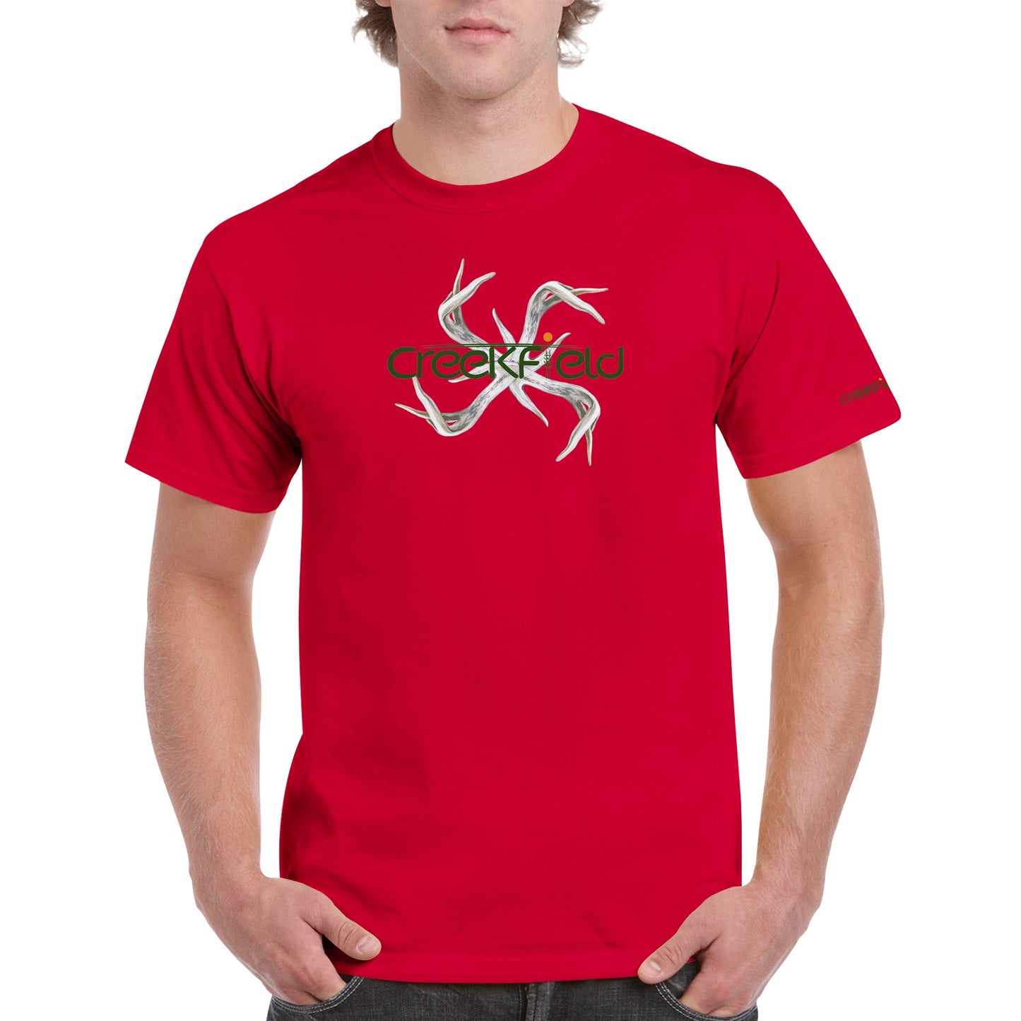 Antler Star Heavyweight Unisex Crewneck T-shirt