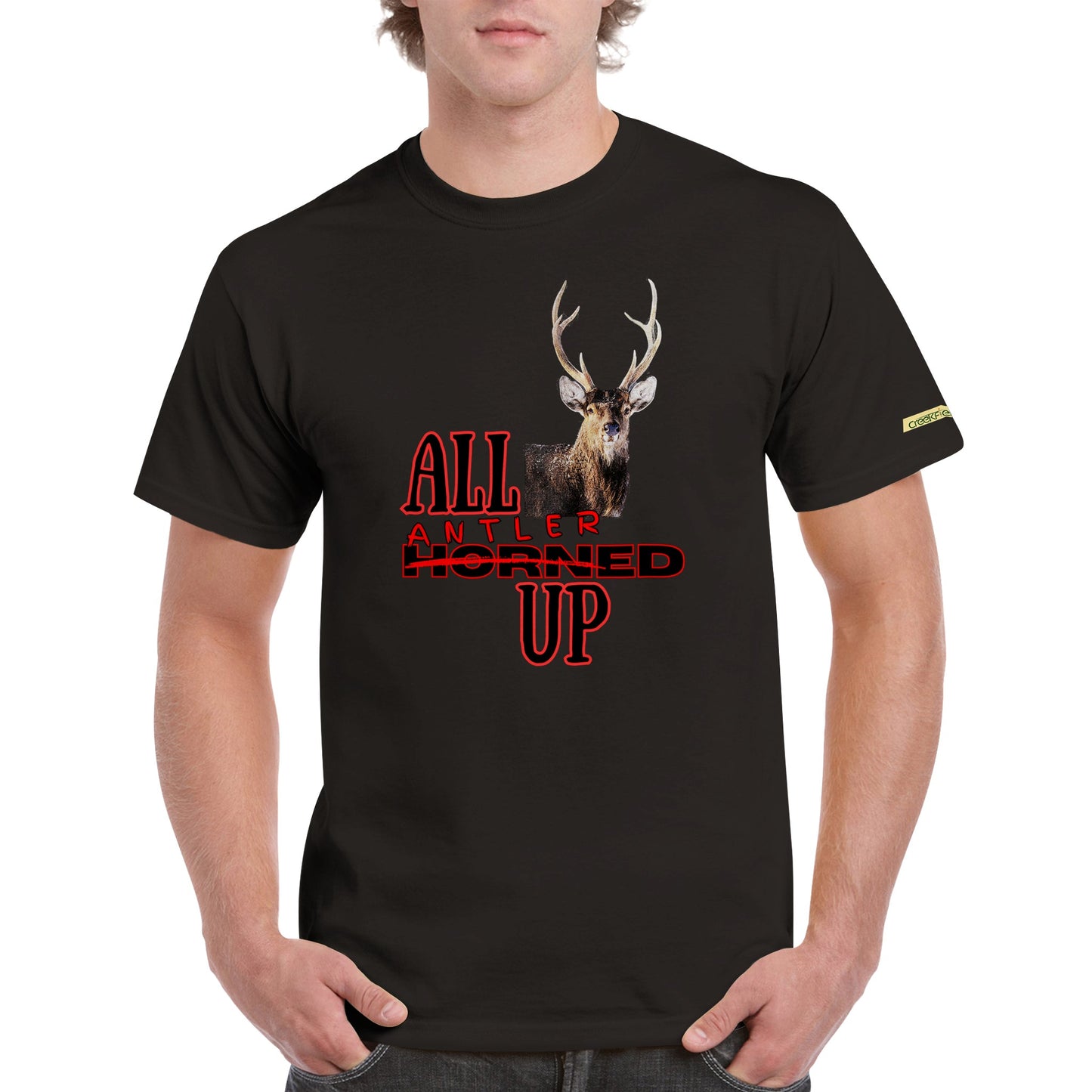 Antlered Heavyweight Unisex Crewneck T-shirt
