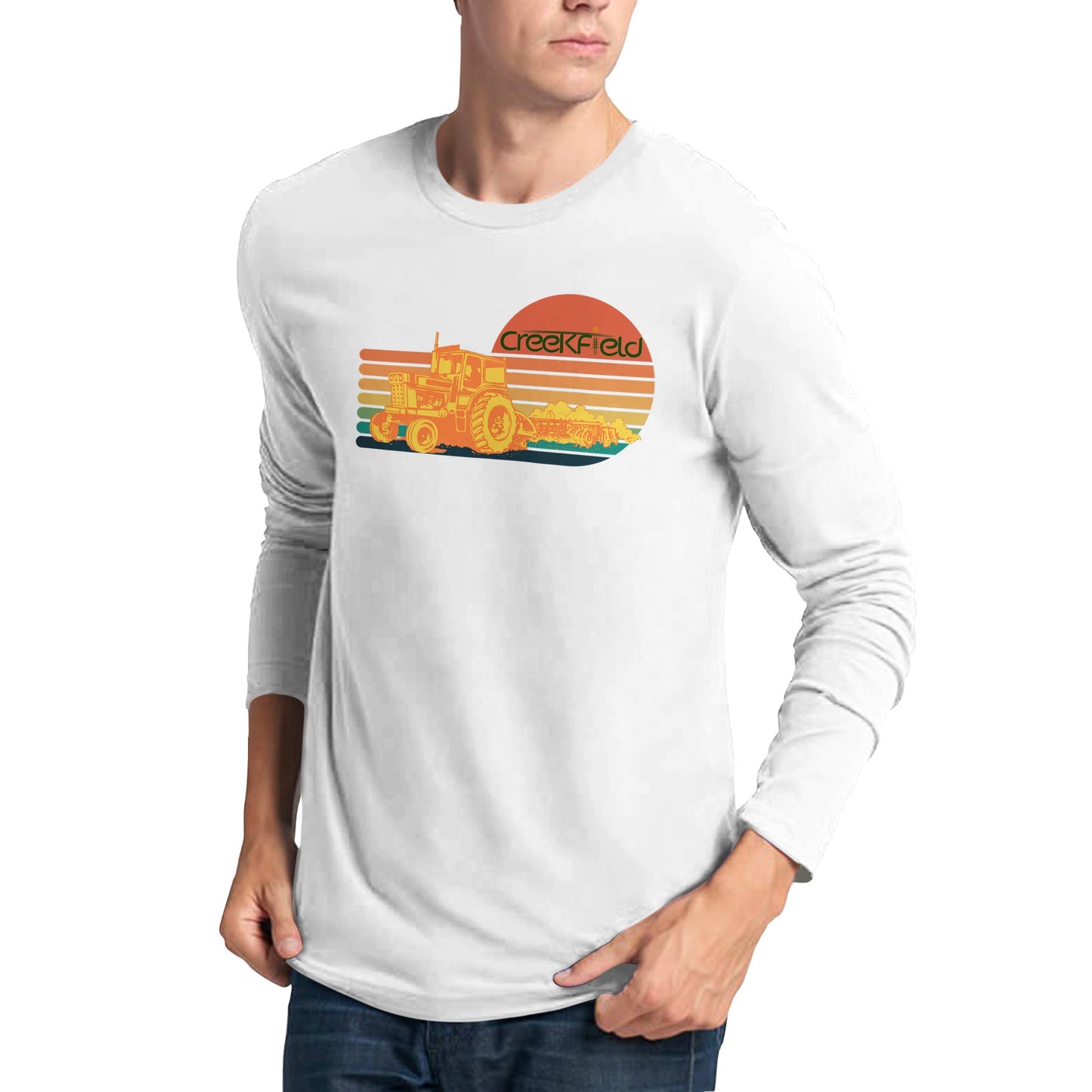 Retro Sunset Premium Unisex Longsleeve T-shirt