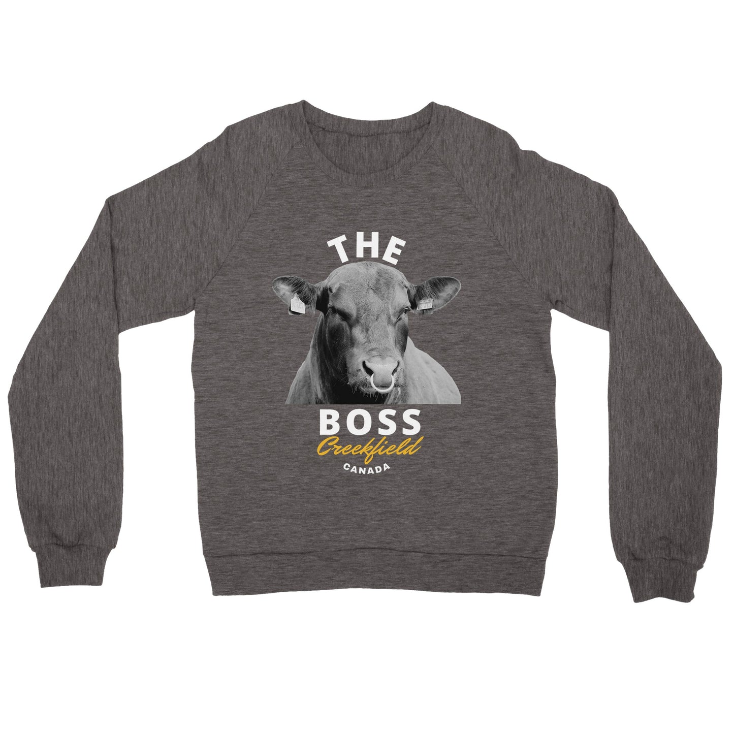THE BOSS Premium Unisex Crewneck Sweatshirt