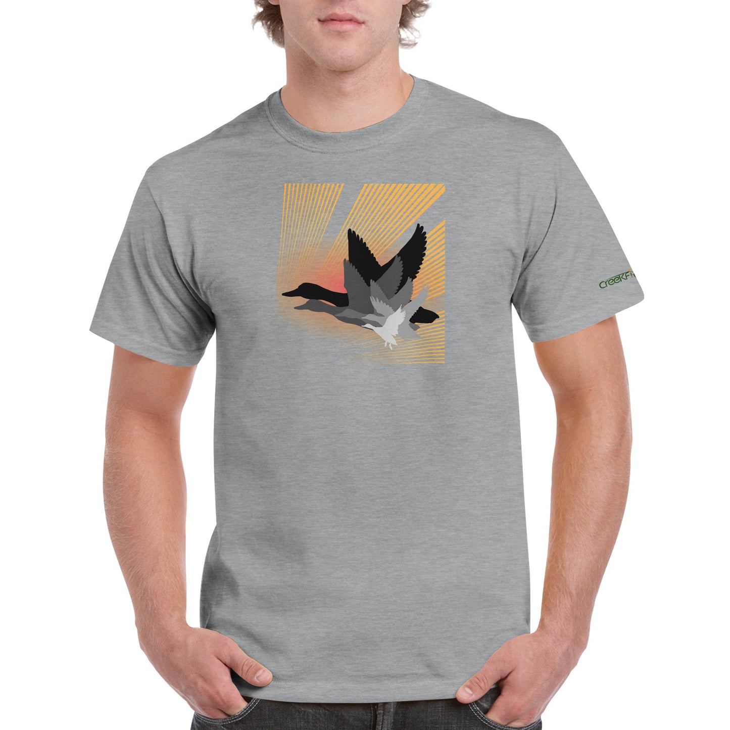Ducks Layered Heavyweight Unisex Crewneck T-shirt