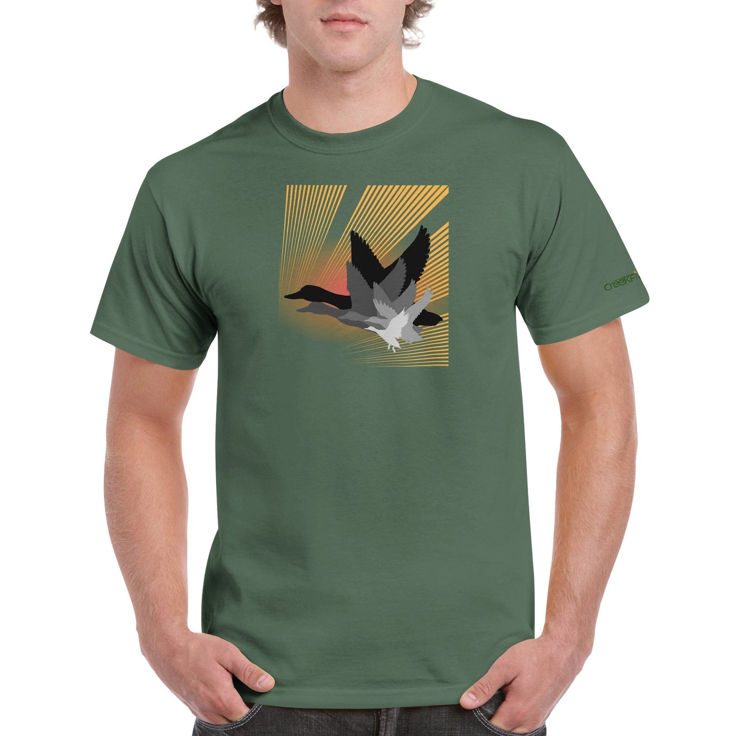 Ducks Layered Heavyweight Unisex Crewneck T-shirt