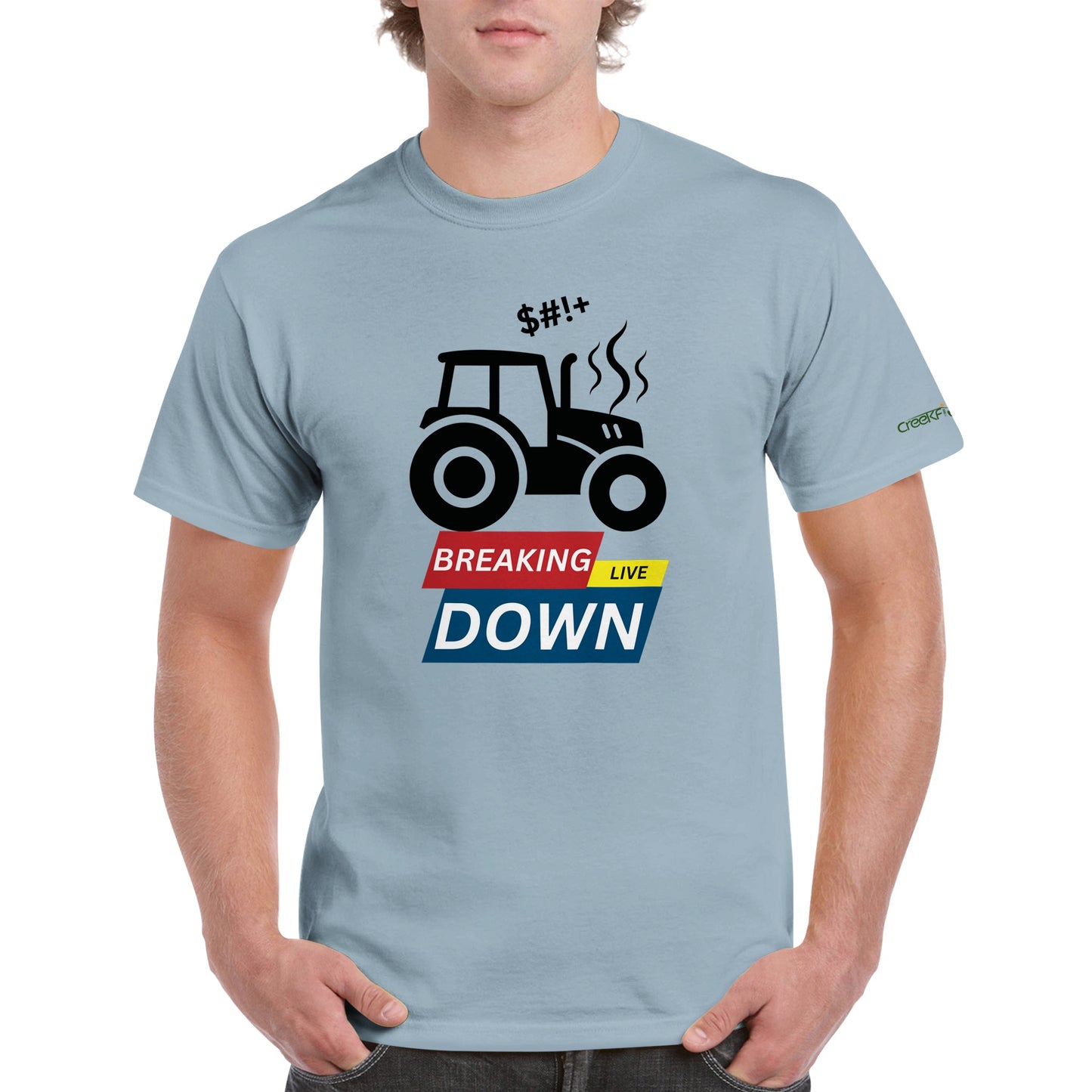 Breaking Down Heavyweight Unisex Crewneck T-shirt