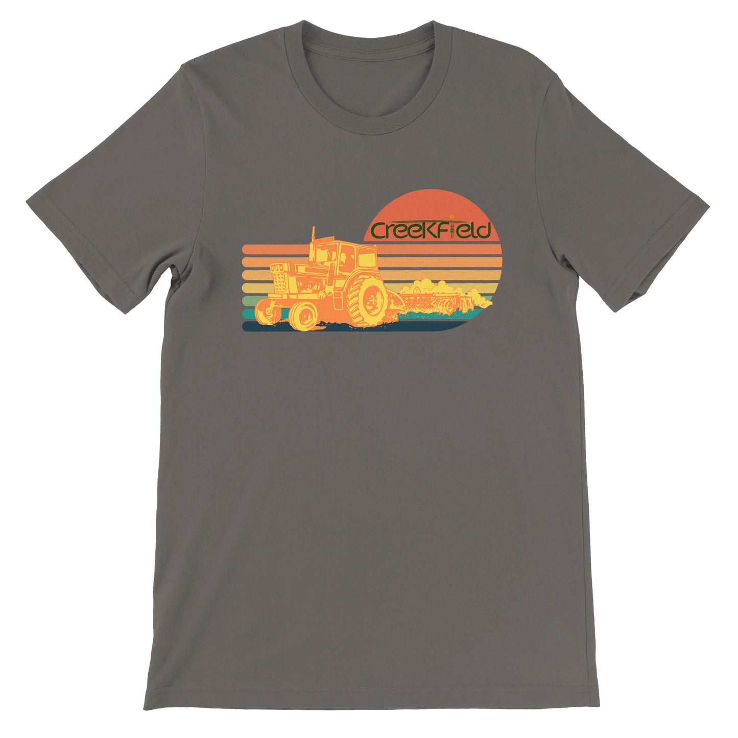 Retro Sunset Premium Unisex Crewneck T-shirt