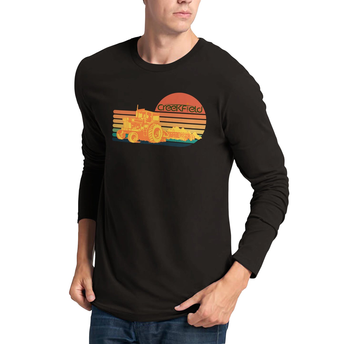 Retro Sunset Premium Unisex Longsleeve T-shirt