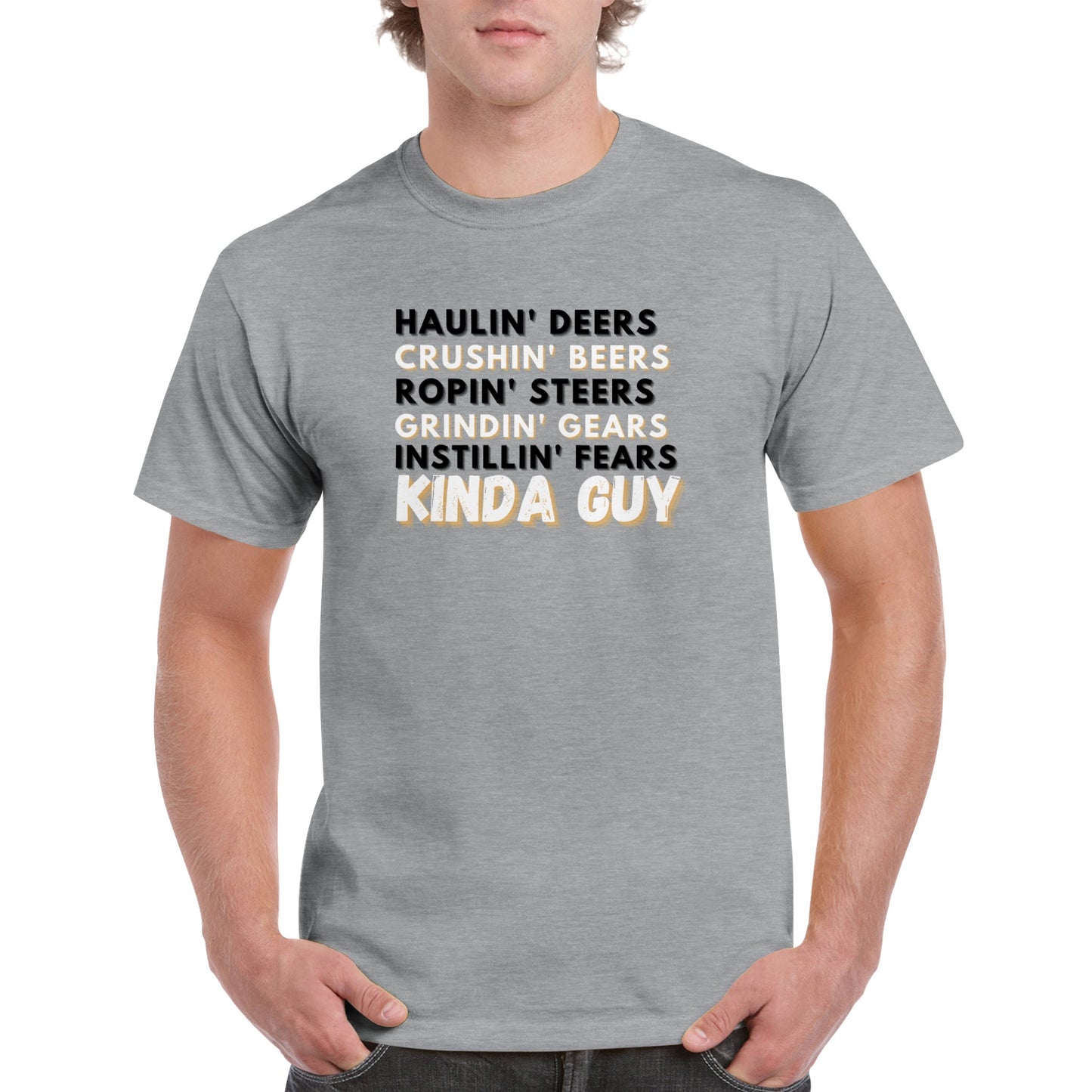 Kinda Guy Heavyweight Unisex Crewneck T-shirt