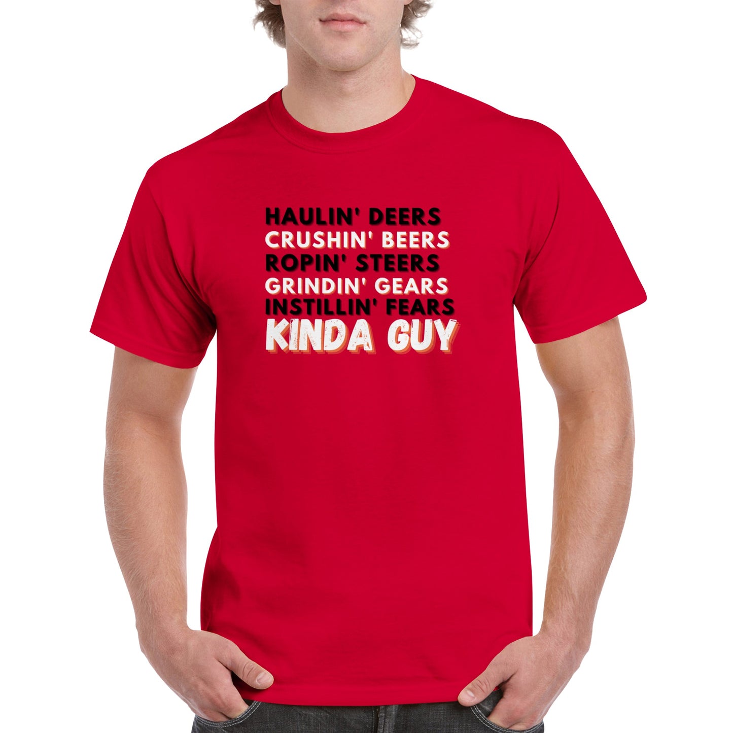 Kinda Guy Heavyweight Unisex Crewneck T-shirt