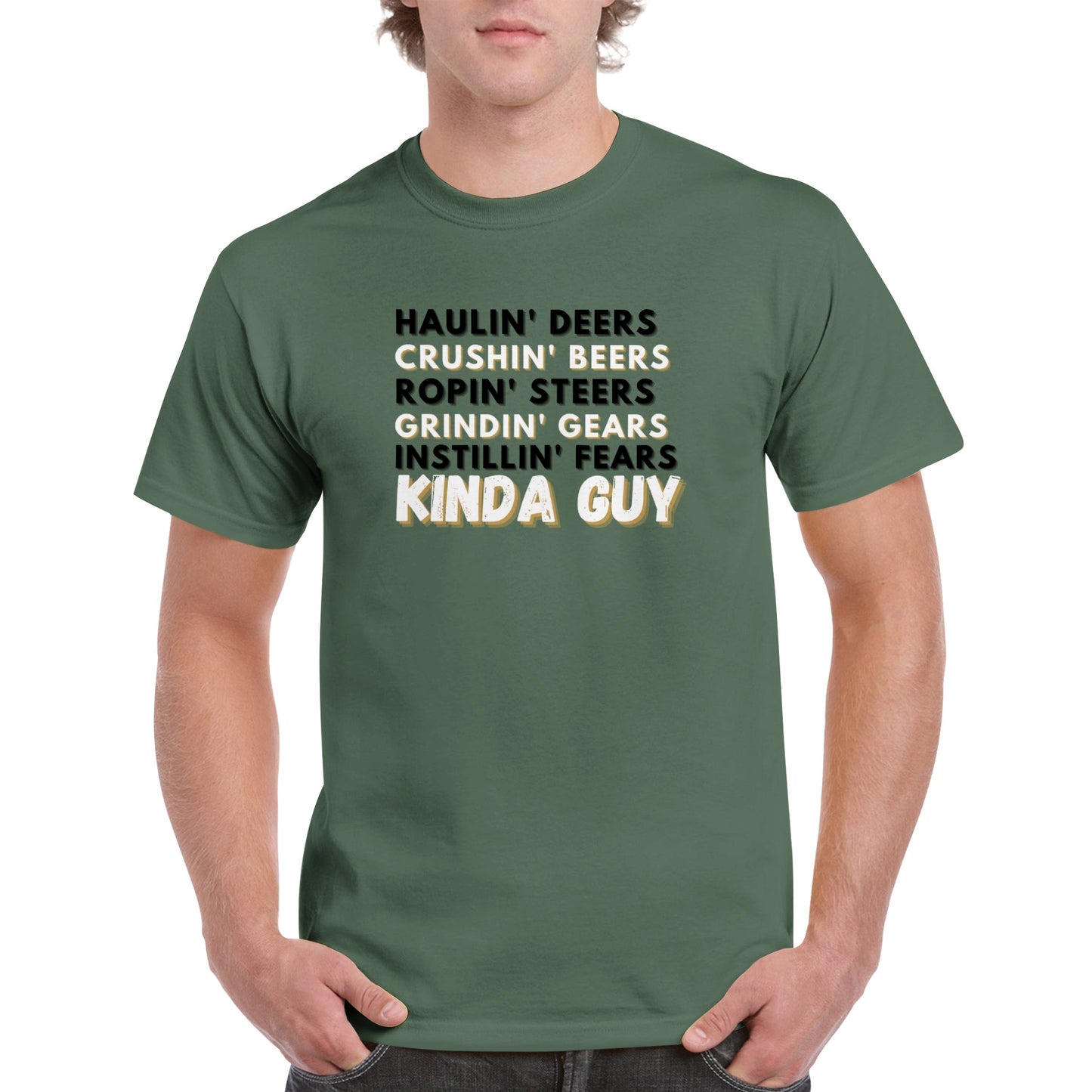 Kinda Guy Heavyweight Unisex Crewneck T-shirt