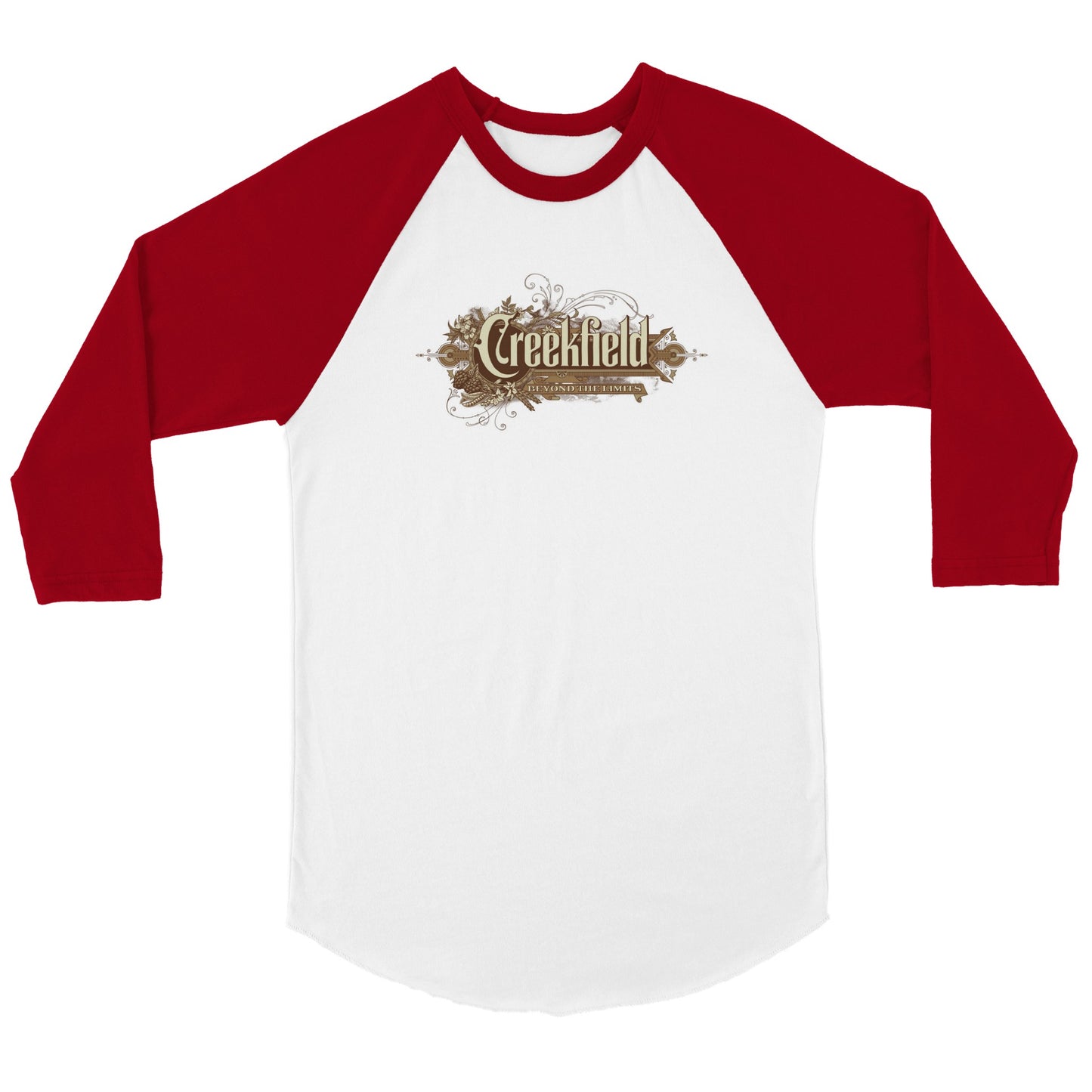Rustic Creek Unisex 3/4 sleeve Raglan T-shirt