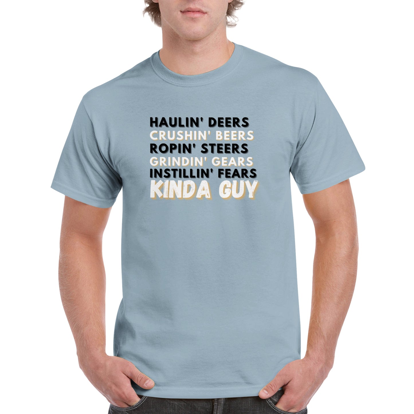 Kinda Guy Heavyweight Unisex Crewneck T-shirt